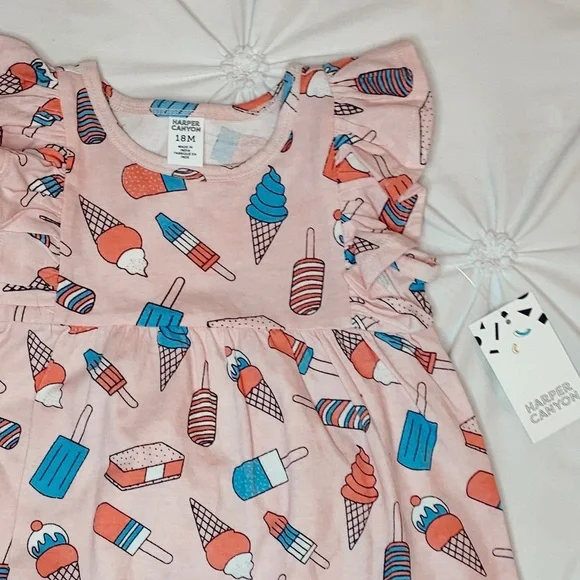 🍦🍦Harper Canyon summer ice cream dress 12M & 18M NWT🍦🍦 - Picture 2 of 2